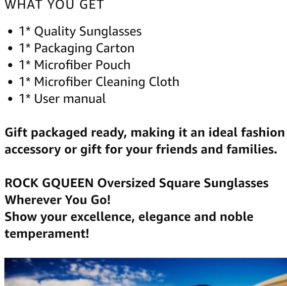 Square Colorblock Glitter Sunglasses - Picture 7 of 16